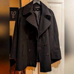 Black button down jacket